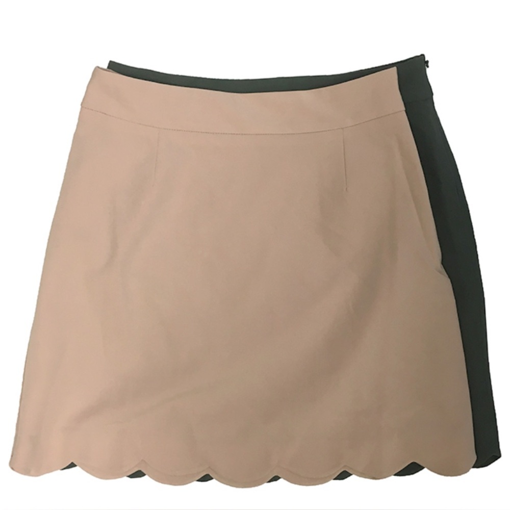 NWT ASOS A-Line Mini Skirt with Scallop Hem